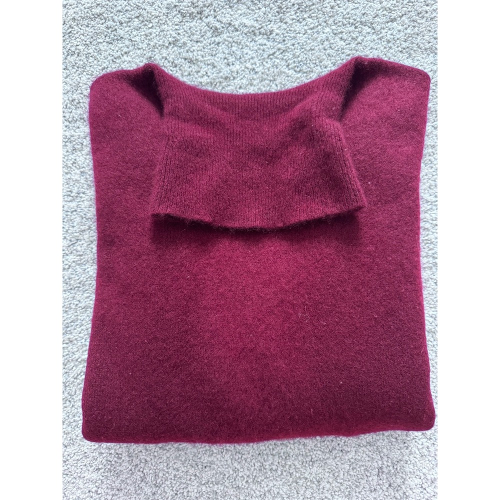 Charter Club 100% Cashmere Turtleneck Women's S Burgundy Wine *no brand tag